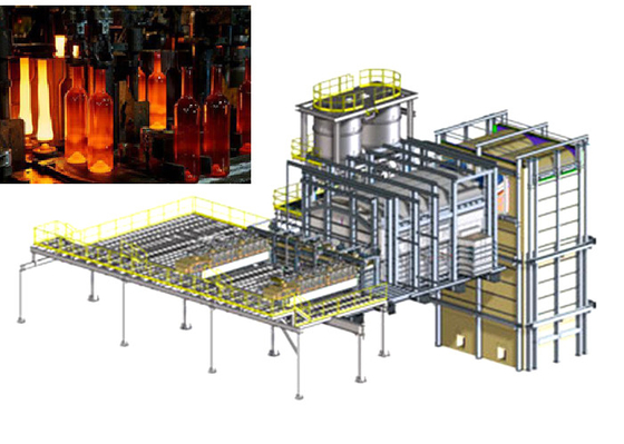 Beli 750ml Amber Container Glass Line Produksi untuk Botol Bir online manufacture