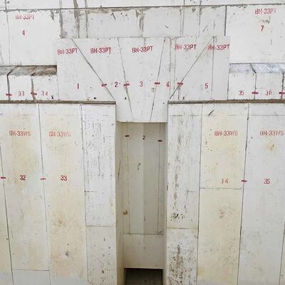 Beli Tungku Peleburan Kaca Bata Tahan Api Tungku Berbahan Bakar Ujung 60TPD online manufacture