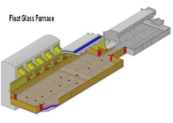 Beli Kapasitas besar Float Glass 300 TPD Cross Fired Furnace online manufacture