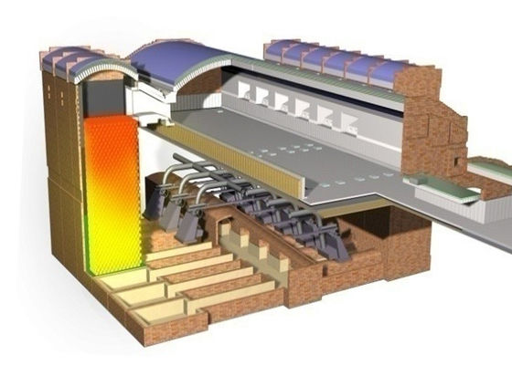 Beli Ukuran Besar Gas Cross Fired ISO45001 Glass Melting Furnace online manufacture